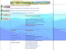 Tablet Screenshot of dr-mathiasfritze.de